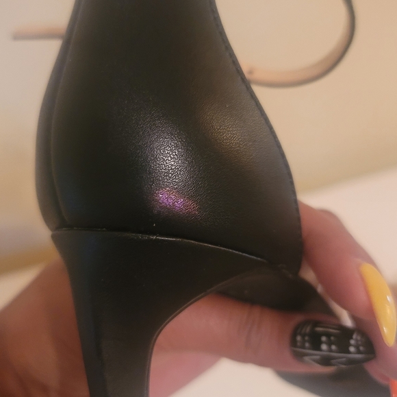 NWOT Jessica Simpson Black White Open Toe Strappy Heel Sandals Shoes Size 8.5 - Picture 5 of 5